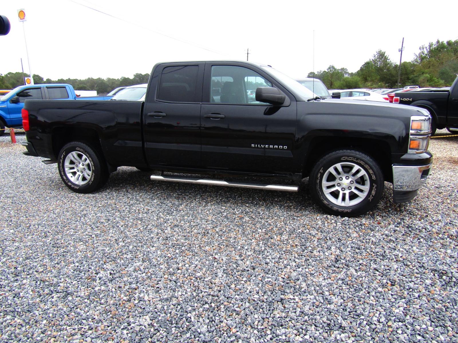 2014 Black /Gray Chevrolet Silverado 1500 1LT Double Cab 2WD (1GCRCREC2EZ) with an 5.3L V8 OHV 16V engine, Automatic transmission, located at 15016 S Hwy 231, Midland City, AL, 36350, (334) 983-3001, 31.306210, -85.495277 - Photo #0