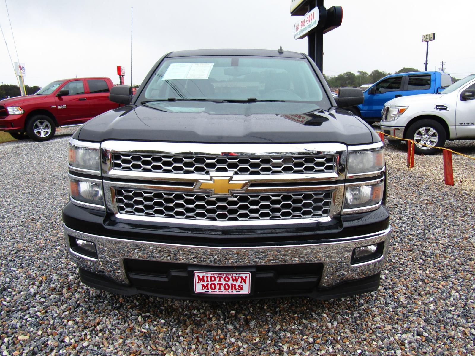 2014 Black /Gray Chevrolet Silverado 1500 1LT Double Cab 2WD (1GCRCREC2EZ) with an 5.3L V8 OHV 16V engine, Automatic transmission, located at 15016 S Hwy 231, Midland City, AL, 36350, (334) 983-3001, 31.306210, -85.495277 - Photo #1