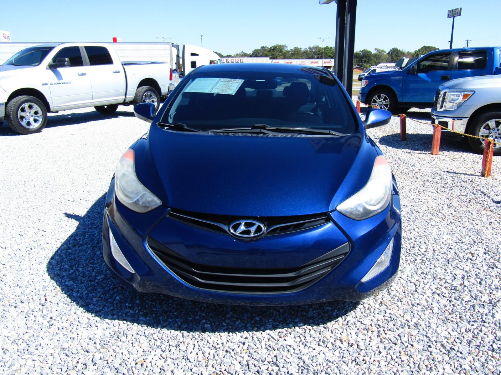 2013 Blue /Gray Hyundai Elantra GS Coupe A/T (KMHDH6AE7DU) with an 1.8L L4 DOHC 16V engine, Automatic transmission, located at 15016 S Hwy 231, Midland City, AL, 36350, (334) 983-3001, 31.306210, -85.495277 - Photo #1