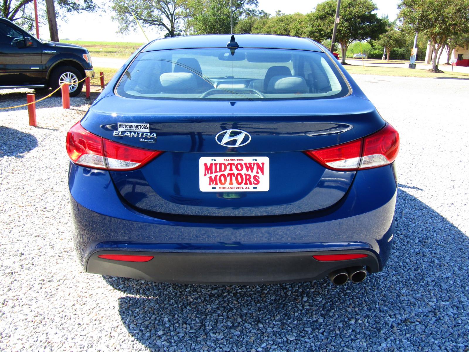 2013 Blue /Gray Hyundai Elantra GS Coupe A/T (KMHDH6AE7DU) with an 1.8L L4 DOHC 16V engine, Automatic transmission, located at 15016 S Hwy 231, Midland City, AL, 36350, (334) 983-3001, 31.306210, -85.495277 - Photo #5