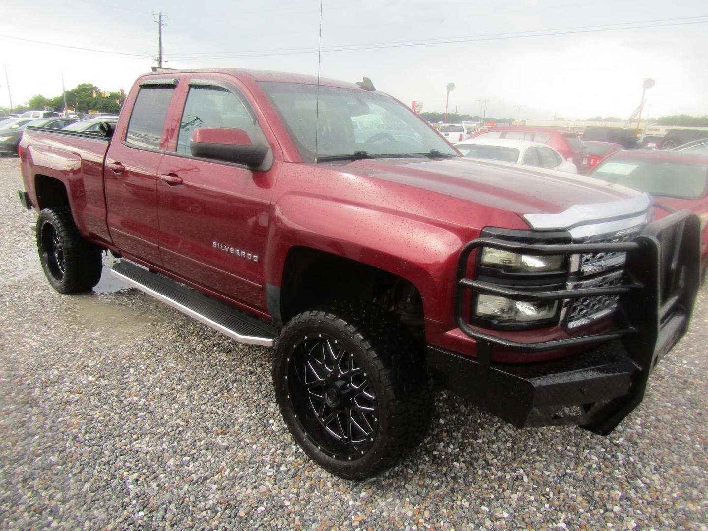 2015 Maroon Chevrolet Silverado 1500 LT Double Cab 4WD (1GCVKREC6FZ) with an 5.3L V8 OHV 16V engine, Automatic transmission, located at 15016 S Hwy 231, Midland City, AL, 36350, (334) 983-3001, 31.306210, -85.495277 - Photo#0