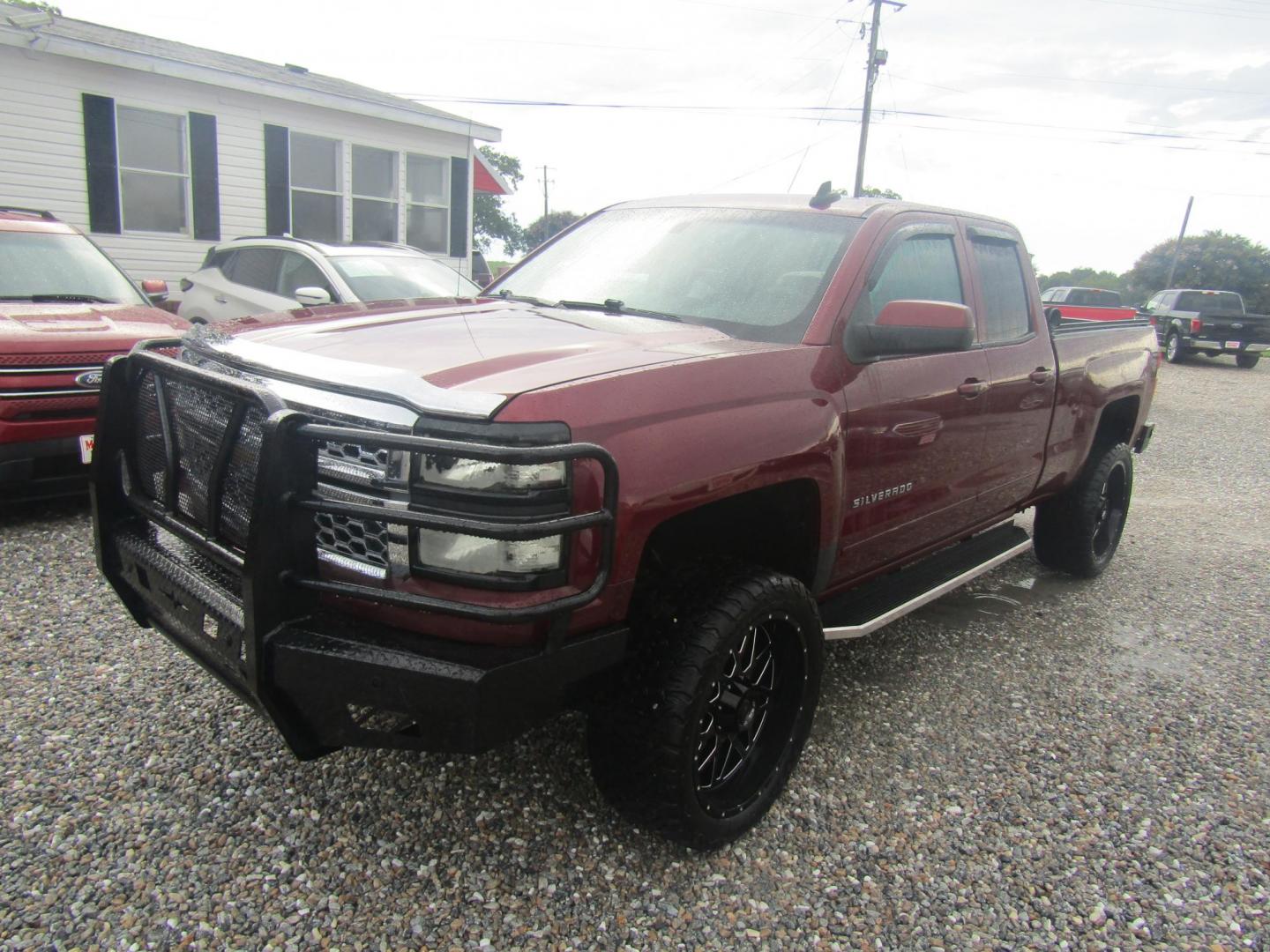 2015 Maroon Chevrolet Silverado 1500 LT Double Cab 4WD (1GCVKREC6FZ) with an 5.3L V8 OHV 16V engine, Automatic transmission, located at 15016 S Hwy 231, Midland City, AL, 36350, (334) 983-3001, 31.306210, -85.495277 - Photo#2