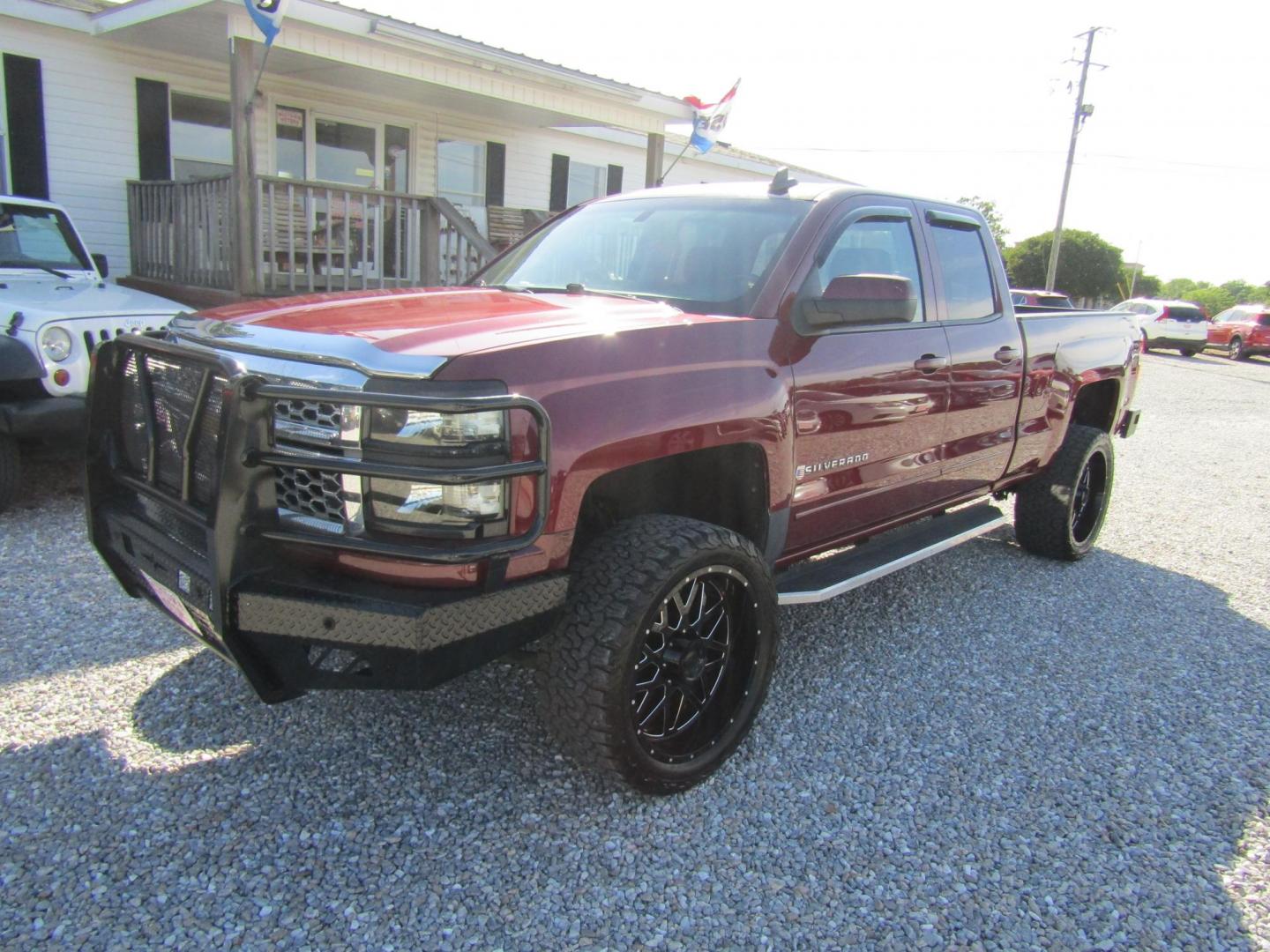 2015 Maroon Chevrolet Silverado 1500 LT Double Cab 4WD (1GCVKREC6FZ) with an 5.3L V8 OHV 16V engine, Automatic transmission, located at 15016 S Hwy 231, Midland City, AL, 36350, (334) 983-3001, 31.306210, -85.495277 - Photo#2