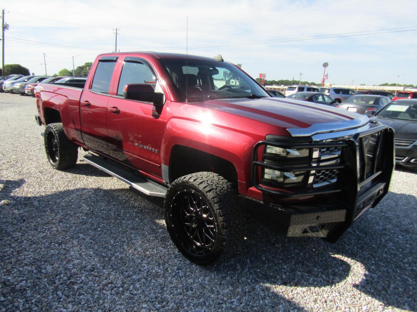 2015 Maroon Chevrolet Silverado 1500 LT Double Cab 4WD (1GCVKREC6FZ) with an 5.3L V8 OHV 16V engine, Automatic transmission, located at 15016 S Hwy 231, Midland City, AL, 36350, (334) 983-3001, 31.306210, -85.495277 - Photo#0