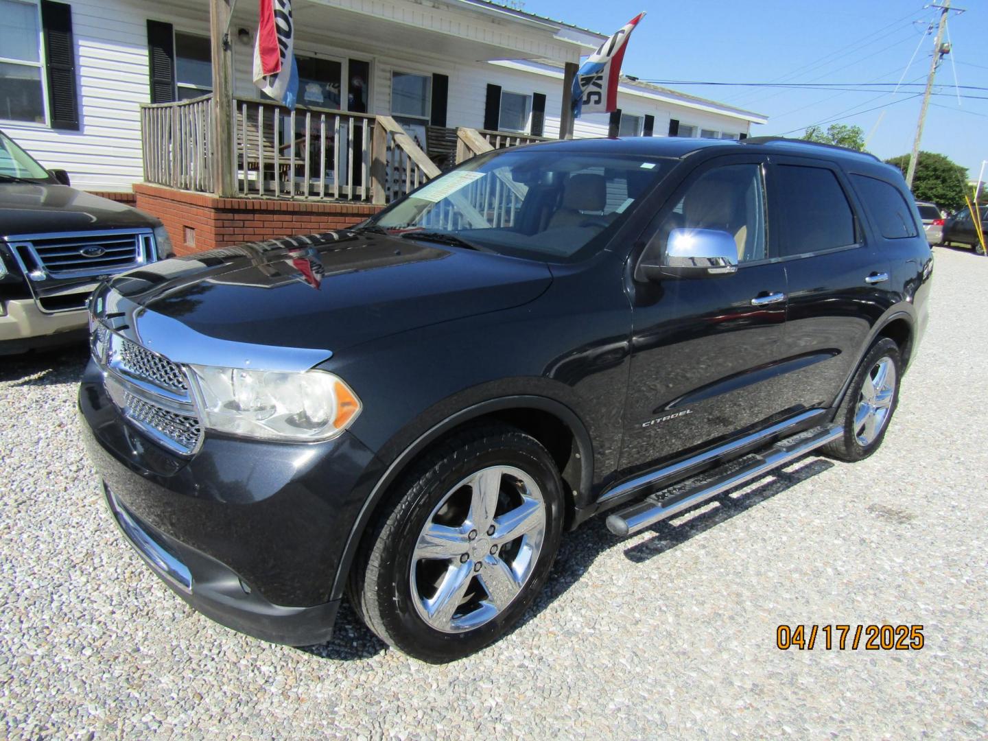2012 Gray /Tan Dodge Durango Citadel 2WD (1C4SDHET8CC) with an 5.7L V8 OHV 16V engine, Automatic transmission, located at 15016 S Hwy 231, Midland City, AL, 36350, (334) 983-3001, 31.306210, -85.495277 - Photo#2