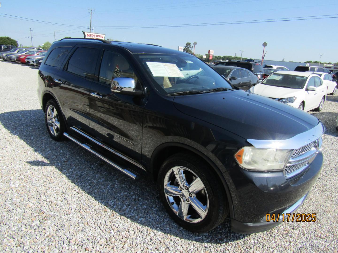 2012 Gray /Tan Dodge Durango Citadel 2WD (1C4SDHET8CC) with an 5.7L V8 OHV 16V engine, Automatic transmission, located at 15016 S Hwy 231, Midland City, AL, 36350, (334) 983-3001, 31.306210, -85.495277 - Photo#0
