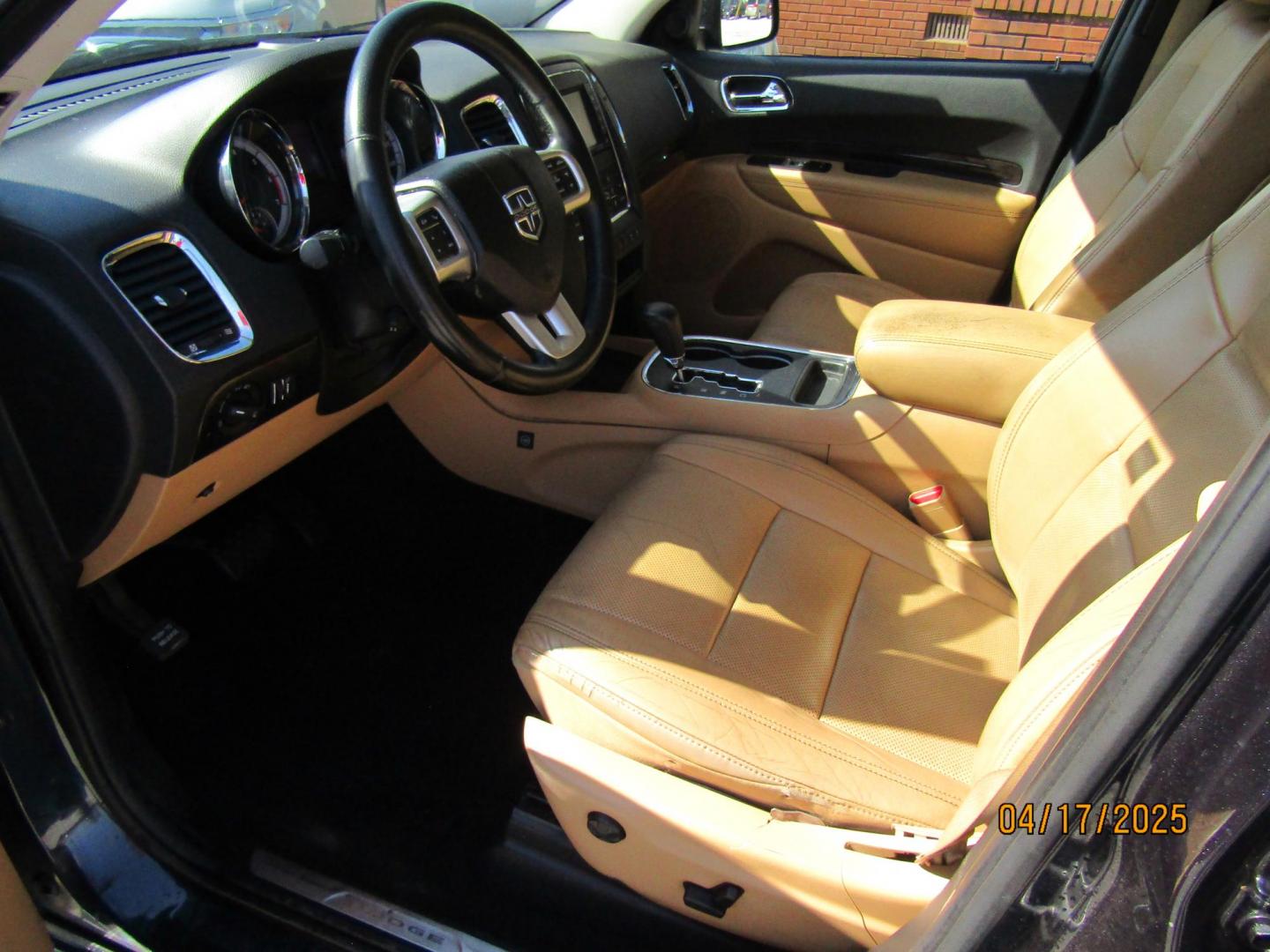 2012 Gray /Tan Dodge Durango Citadel 2WD (1C4SDHET8CC) with an 5.7L V8 OHV 16V engine, Automatic transmission, located at 15016 S Hwy 231, Midland City, AL, 36350, (334) 983-3001, 31.306210, -85.495277 - Photo#3