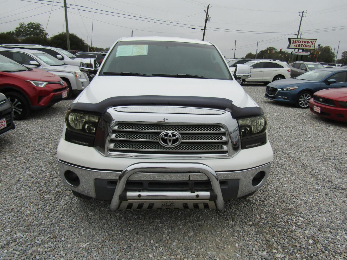 2008 WHITE /Gray Toyota Tundra Base Double Cab 4.0L 2WD (5TFRU54158X) with an 4.0L V6 DOHC 24V engine, Automatic transmission, located at 15016 S Hwy 231, Midland City, AL, 36350, (334) 983-3001, 31.306210, -85.495277 - Photo#1