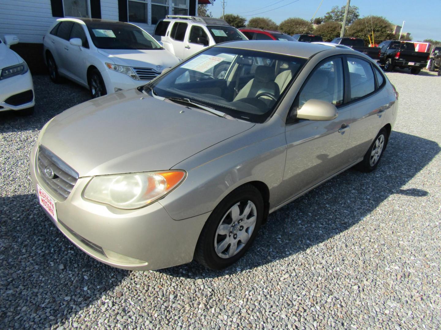 2008 Gold /Tan Hyundai Elantra GLS (KMHDU46DX8U) with an 2.0L L4 DOHC 16V engine, Automatic transmission, located at 15016 S Hwy 231, Midland City, AL, 36350, (334) 983-3001, 31.306210, -85.495277 - Photo#2