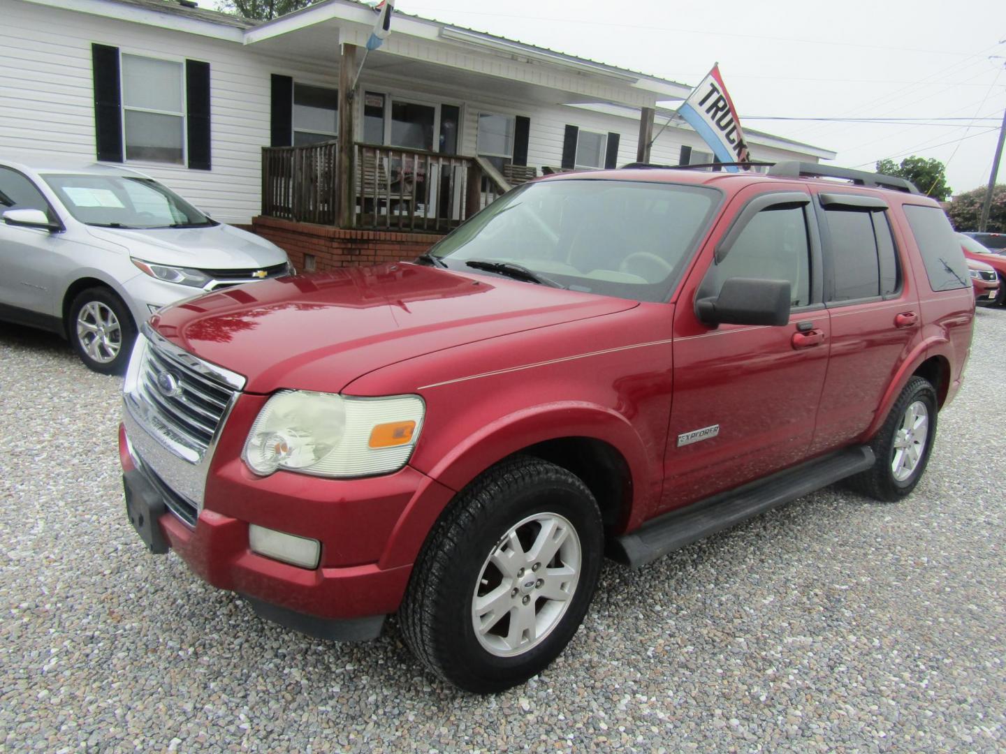 2008 Red /Tan Ford Explorer XLT 4.0L 2WD (1FMEU63E58U) with an 4.0L V6 SOHC 16V engine, Automatic transmission, located at 15016 S Hwy 231, Midland City, AL, 36350, (334) 983-3001, 31.306210, -85.495277 - Photo#2