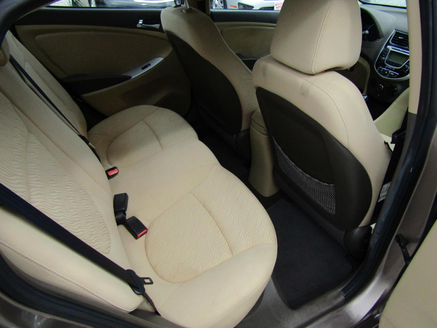 2012 Brown /Tan Hyundai Accent GLS 4-Door (KMHCU4AE1CU) with an 1.6L L4 DOHC 16V engine, Automatic transmission, located at 15016 S Hwy 231, Midland City, AL, 36350, (334) 983-3001, 31.306210, -85.495277 - Photo#6