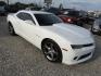 2014 White Chevrolet Camaro Coupe 1LT (2G1FB1E32E9) with an 3.6L V6 DOHC 24V FFV engine, Automatic transmission, located at 15016 S Hwy 231, Midland City, AL, 36350, (334) 983-3001, 31.306210, -85.495277 - Photo#0