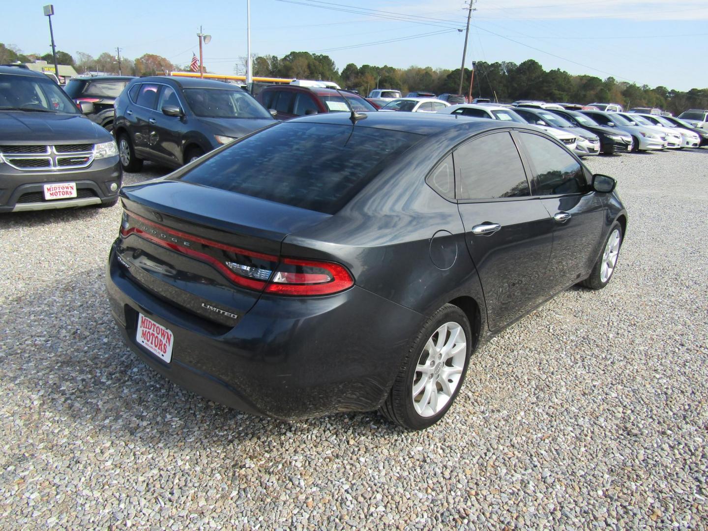 2013 Gray /Tan Dodge Dart (1C3CDFCA4DD) with an 4 CYL engine, Automatic transmission, located at 15016 S Hwy 231, Midland City, AL, 36350, (334) 983-3001, 31.306210, -85.495277 - Photo#4