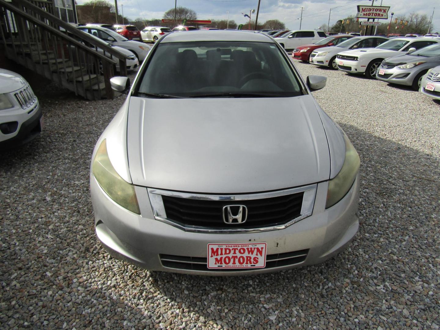 2008 Silver Honda Accord LX Sedan AT (1HGCP26388A) with an 2.4L L4 DOHC 16V engine, Automatic transmission, located at 15016 S Hwy 231, Midland City, AL, 36350, (334) 983-3001, 31.306210, -85.495277 - Photo#1