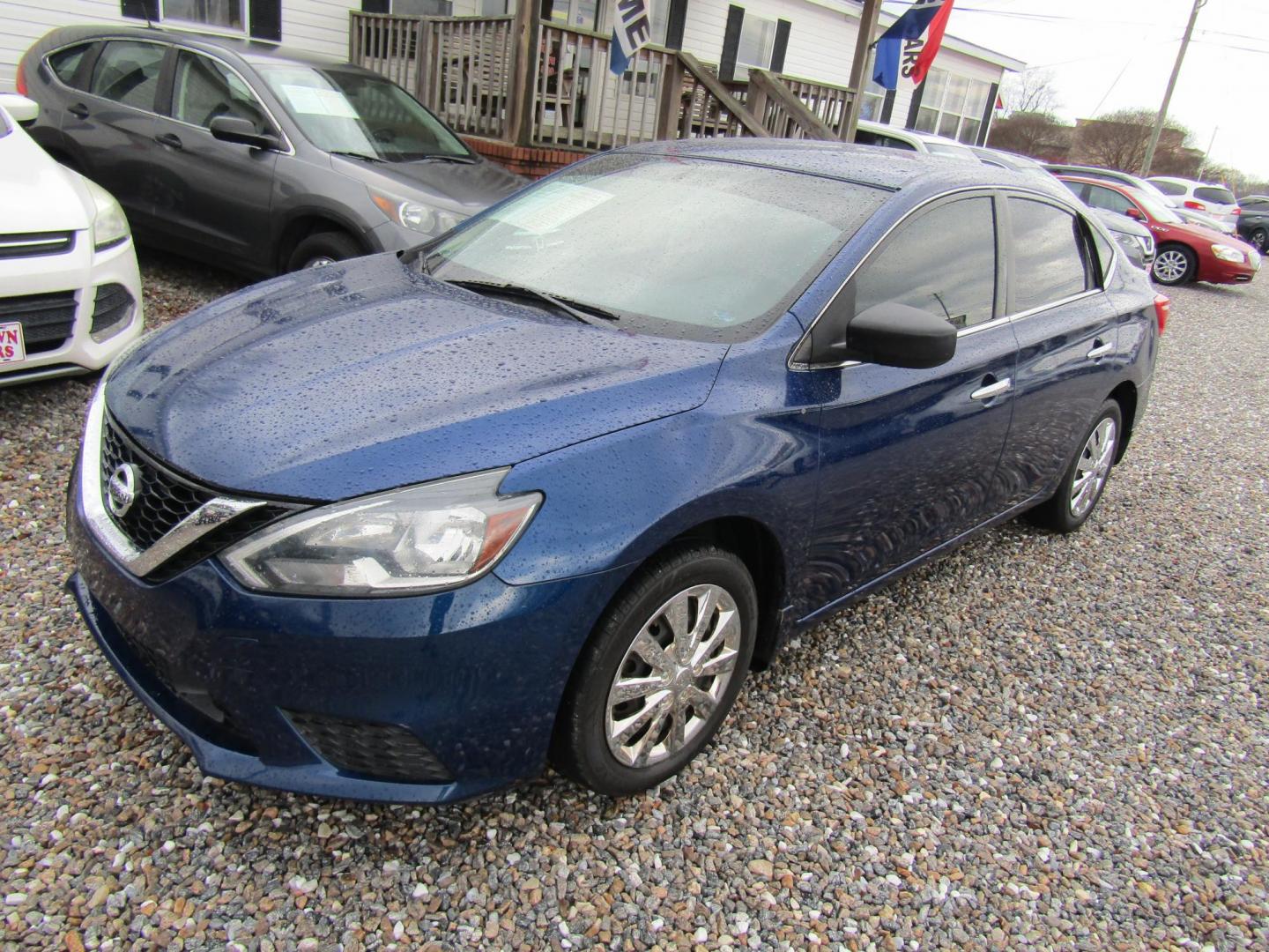 2018 Blue Nissan Sentra S CVT (3N1AB7AP1JY) with an 1.8L L4 SFI DOHC 16V engine, Automatic transmission, located at 15016 S Hwy 231, Midland City, AL, 36350, (334) 983-3001, 31.306210, -85.495277 - Photo#1