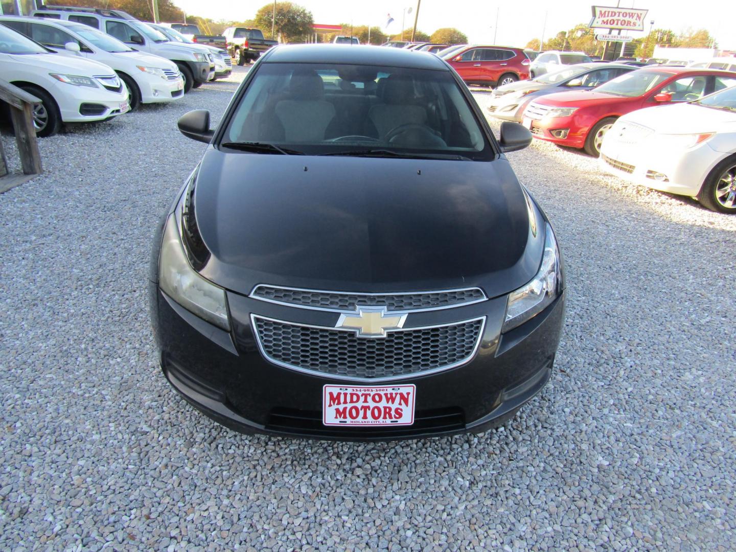2013 Black Chevrolet Cruze LS Auto (1G1PA5SHXD7) with an 1.8L L4 DOHC 16V FFV engine, Automatic transmission, located at 15016 S Hwy 231, Midland City, AL, 36350, (334) 983-3001, 31.306210, -85.495277 - Photo#1