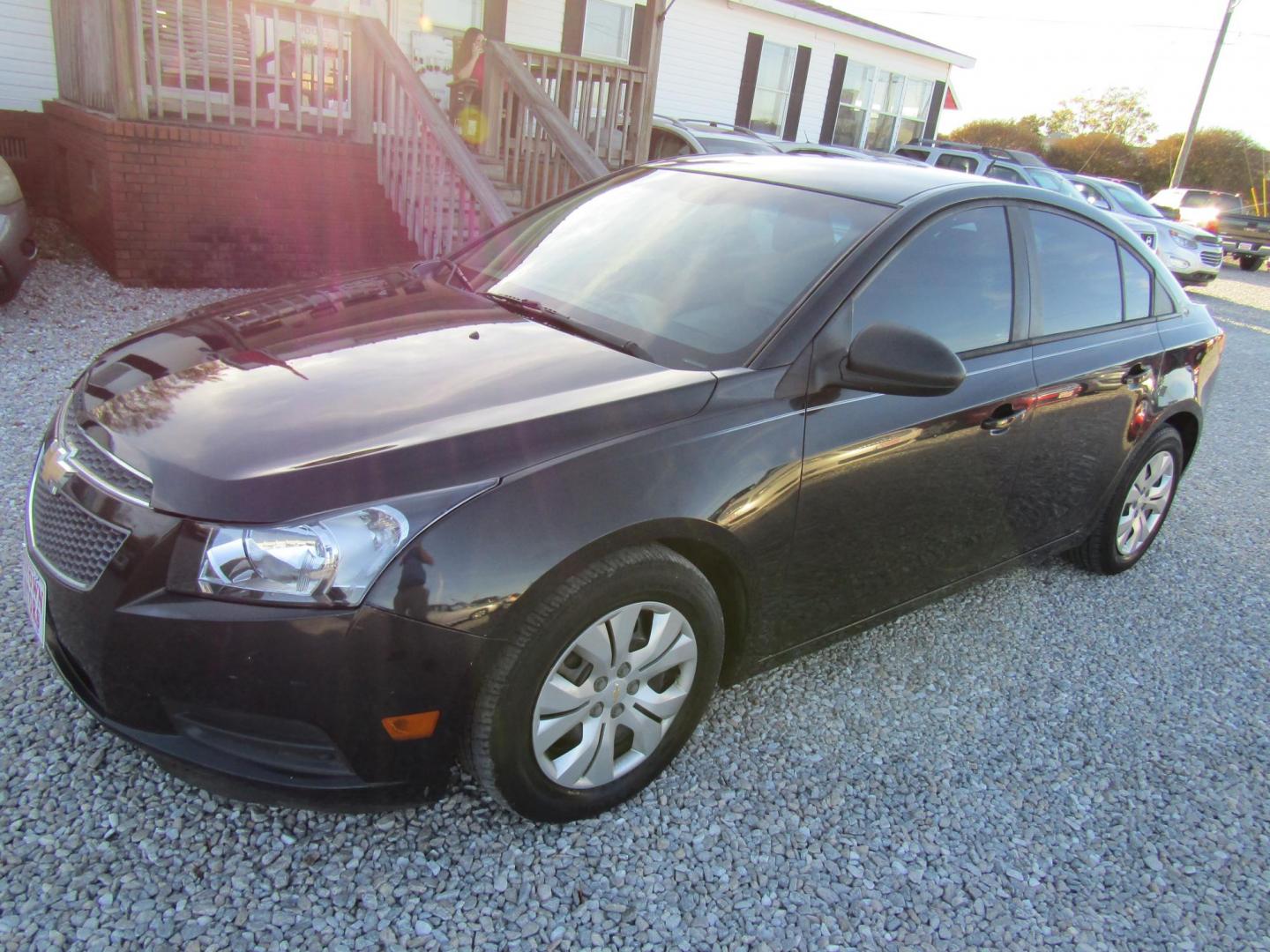 2013 Black Chevrolet Cruze LS Auto (1G1PA5SHXD7) with an 1.8L L4 DOHC 16V FFV engine, Automatic transmission, located at 15016 S Hwy 231, Midland City, AL, 36350, (334) 983-3001, 31.306210, -85.495277 - Photo#2