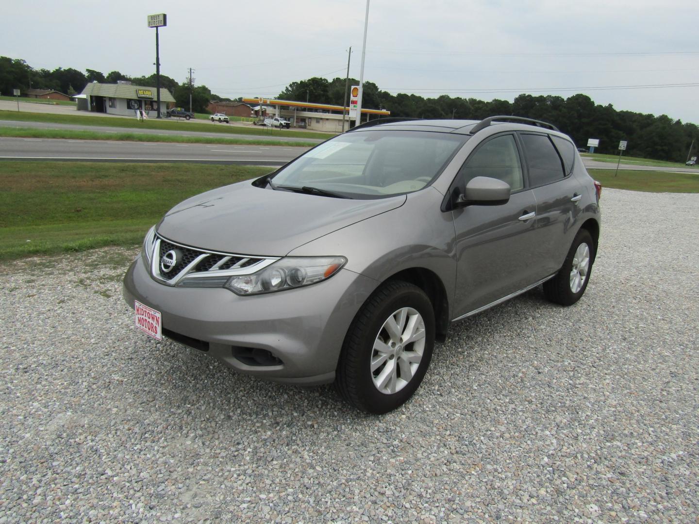 2012 Gray Nissan Murano SV (JN8AZ1MU1CW) with an 3.5L V6 DOHC 24V engine, Automatic transmission, located at 15016 S Hwy 231, Midland City, AL, 36350, (334) 983-3001, 31.306210, -85.495277- Photo#2