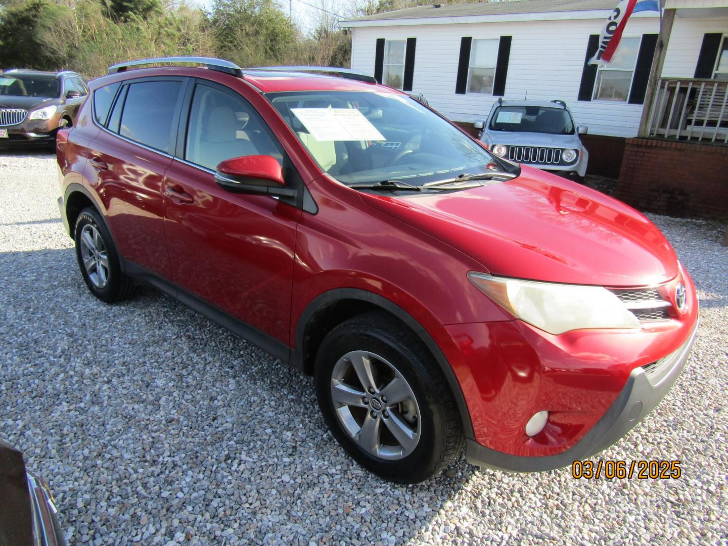 2015 Red Toyota RAV4 XLE FWD (JTMWFREV5FD) with an 2.5L L4 DOHC 16V engine, Automatic transmission, located at 15016 S Hwy 231, Midland City, AL, 36350, (334) 983-3001, 31.306210, -85.495277 - Photo#0