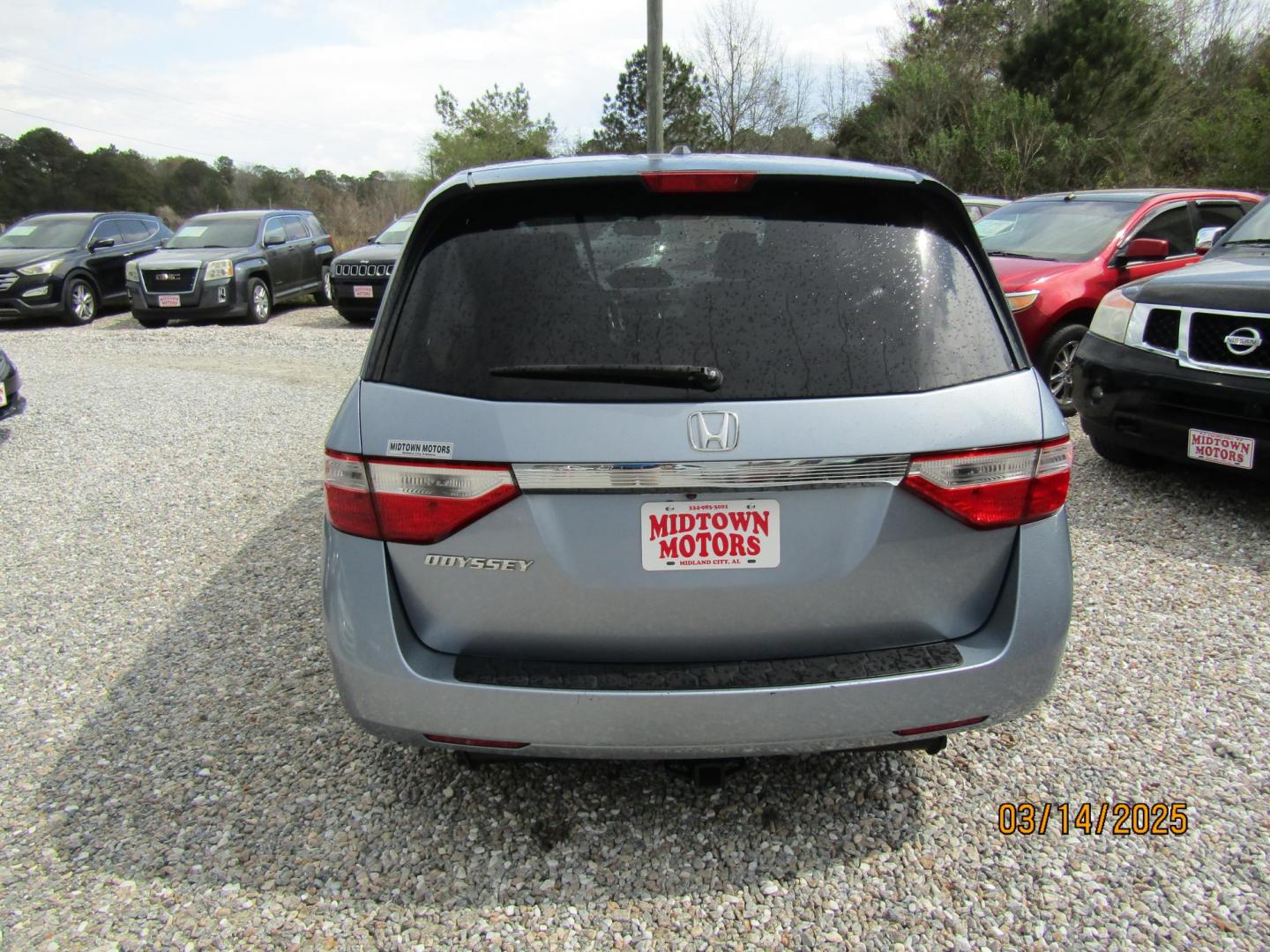 2012 Blue Honda Odyssey EX-L (5FNRL5H67CB) with an 3.5L V6 SOHC 24V engine, Automatic transmission, located at 15016 S Hwy 231, Midland City, AL, 36350, (334) 983-3001, 31.306210, -85.495277 - Photo#6