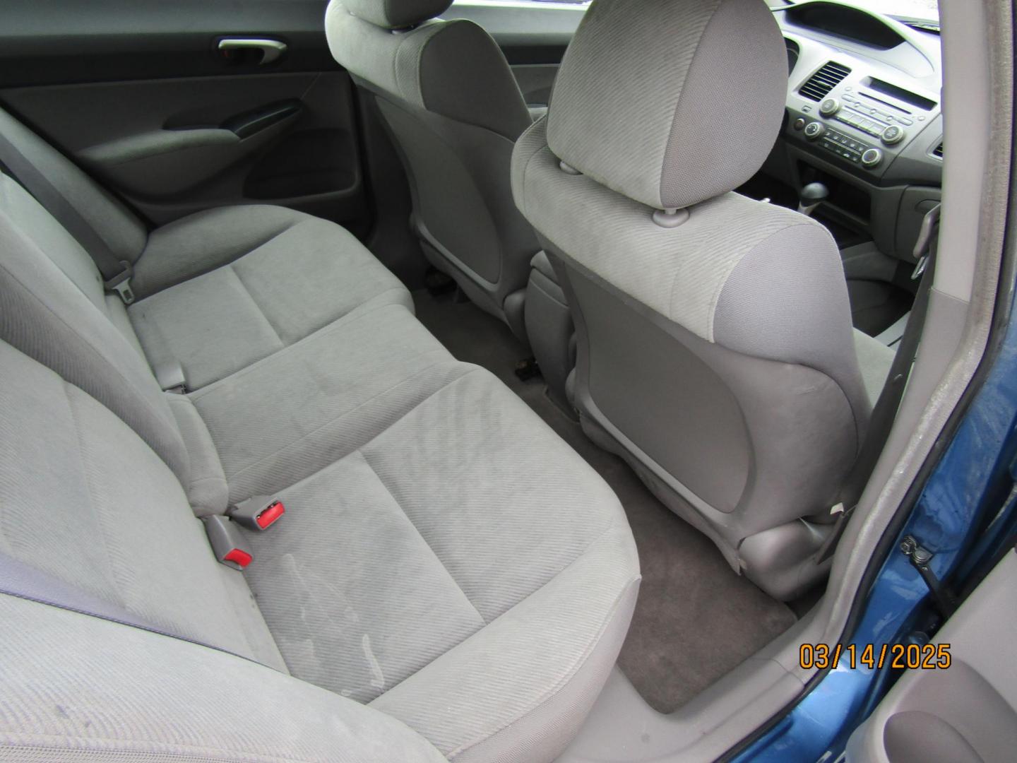 2010 Blue Honda Civic LX Sedan 5-Speed AT (2HGFA1F55AH) with an 1.8L L4 SOHC 16V engine, Automatic transmission, located at 15016 S Hwy 231, Midland City, AL, 36350, (334) 983-3001, 31.306210, -85.495277 - Photo#7