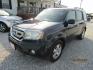 2011 Blue Honda Pilot EX-L 2WD 5-Spd AT with DVD (5FNYF3H69BB) with an 3.5L V6 SOHC 24V engine, Automatic transmission, located at 15016 S Hwy 231, Midland City, AL, 36350, (334) 983-3001, 31.306210, -85.495277 - Photo#3