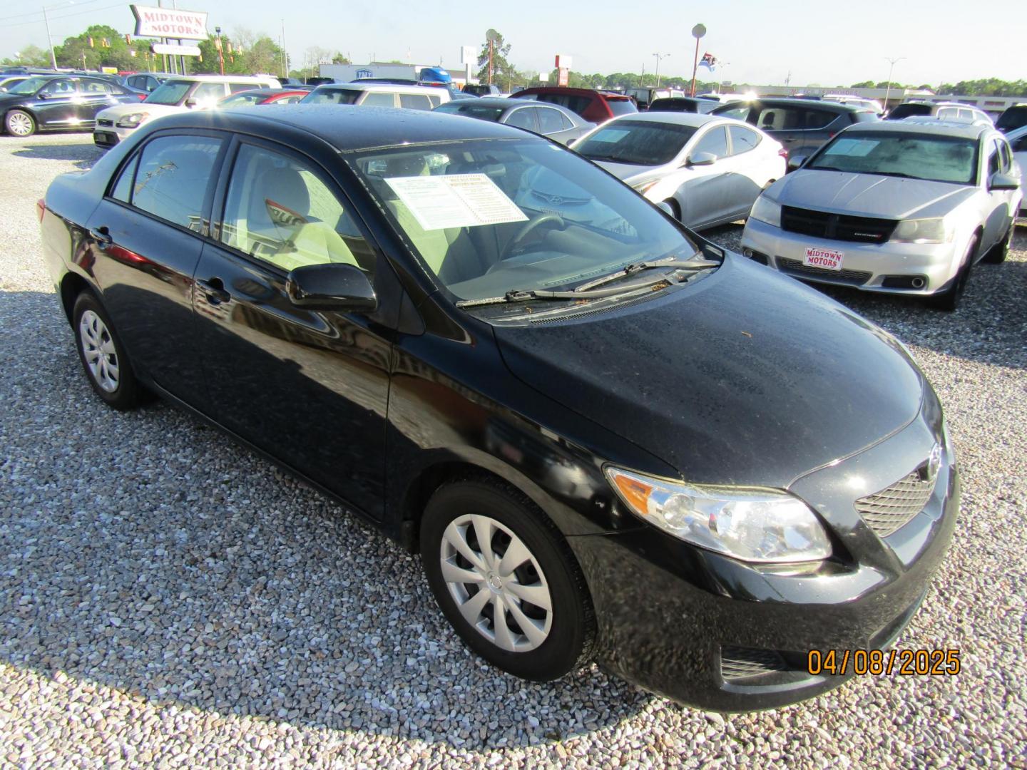 2010 Black Toyota Corolla Base 4-Speed AT (2T1BU4EEXAC) with an 1.8L L4 DOHC 16V engine, Automatic transmission, located at 15016 S Hwy 231, Midland City, AL, 36350, (334) 983-3001, 31.306210, -85.495277 - Photo#0