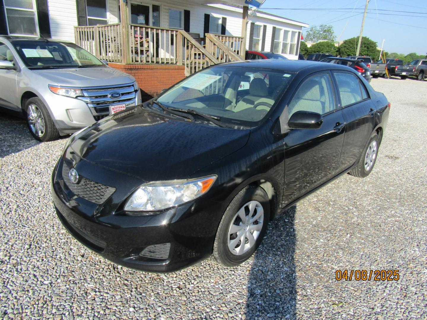 2010 Black Toyota Corolla Base 4-Speed AT (2T1BU4EEXAC) with an 1.8L L4 DOHC 16V engine, Automatic transmission, located at 15016 S Hwy 231, Midland City, AL, 36350, (334) 983-3001, 31.306210, -85.495277 - Photo#1