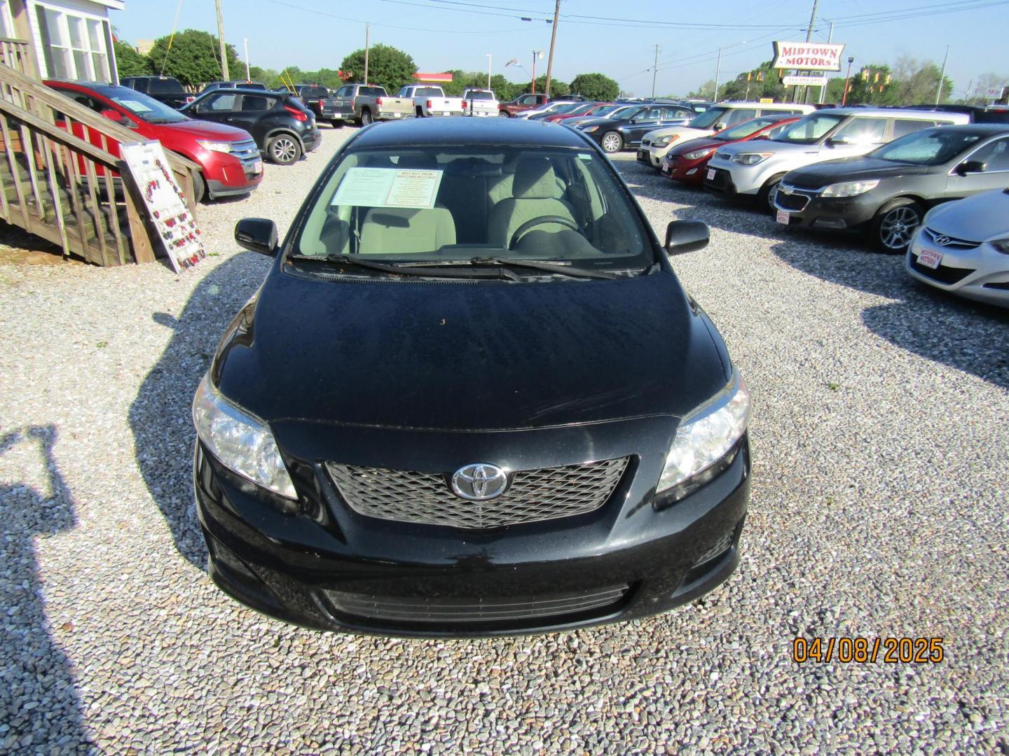 2010 Black Toyota Corolla Base 4-Speed AT (2T1BU4EEXAC) with an 1.8L L4 DOHC 16V engine, Automatic transmission, located at 15016 S Hwy 231, Midland City, AL, 36350, (334) 983-3001, 31.306210, -85.495277 - Photo#2