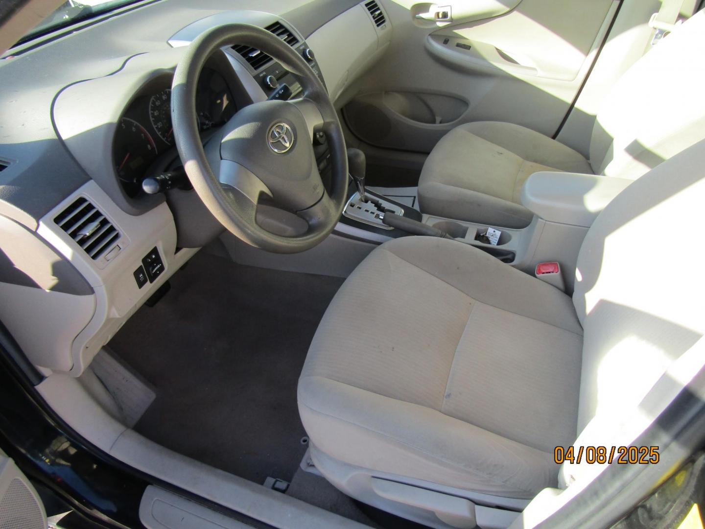 2010 Black Toyota Corolla Base 4-Speed AT (2T1BU4EEXAC) with an 1.8L L4 DOHC 16V engine, Automatic transmission, located at 15016 S Hwy 231, Midland City, AL, 36350, (334) 983-3001, 31.306210, -85.495277 - Photo#3