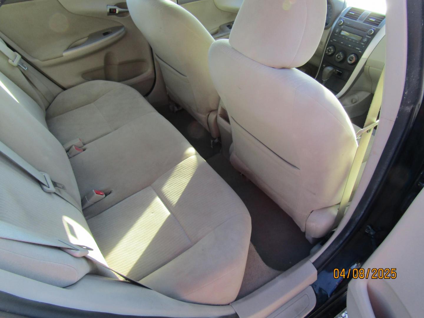 2010 Black Toyota Corolla Base 4-Speed AT (2T1BU4EEXAC) with an 1.8L L4 DOHC 16V engine, Automatic transmission, located at 15016 S Hwy 231, Midland City, AL, 36350, (334) 983-3001, 31.306210, -85.495277 - Photo#9