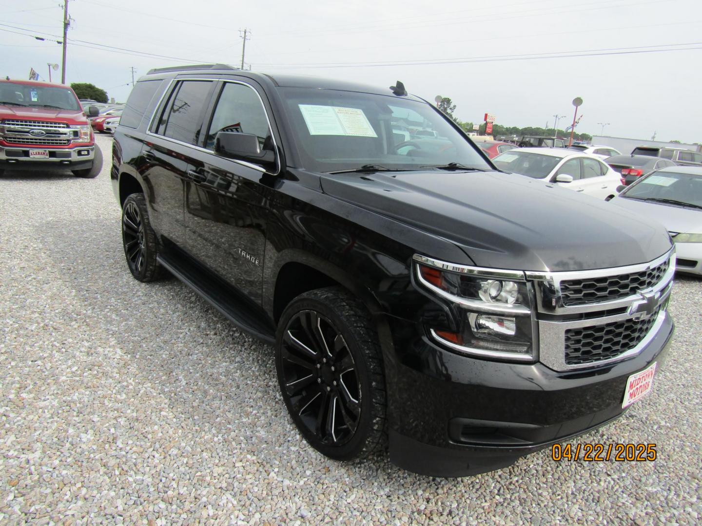 2017 Black Chevrolet Tahoe LS 2WD (1GNSCAKC2HR) with an 5.3L V8 OHV 16V engine, Automatic transmission, located at 15016 S Hwy 231, Midland City, AL, 36350, (334) 983-3001, 31.306210, -85.495277 - Photo#0
