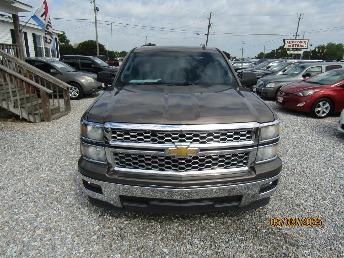 2014 Brown Chevrolet Silverado 1500 1LT Double Cab 2WD (1GCRCREH5EZ) with an 4.3L V6 OHV 12V engine, Automatic transmission, located at 15016 S Hwy 231, Midland City, AL, 36350, (334) 983-3001, 31.306210, -85.495277 - Photo#1