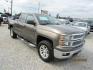 2014 Brown Chevrolet Silverado 1500 1LT Double Cab 2WD (1GCRCRECXEZ) with an 5.3L V8 OHV 16V engine, Automatic transmission, located at 15016 S Hwy 231, Midland City, AL, 36350, (334) 983-3001, 31.306210, -85.495277 - Photo#0