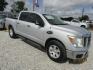 2017 Silver Nissan Titan S Crew Cab 2WD (1N6AA1EK5HN) with an 5.6L V8 DOHC 32V engine, Automatic transmission, located at 15016 S Hwy 231, Midland City, AL, 36350, (334) 983-3001, 31.306210, -85.495277 - Photo#0