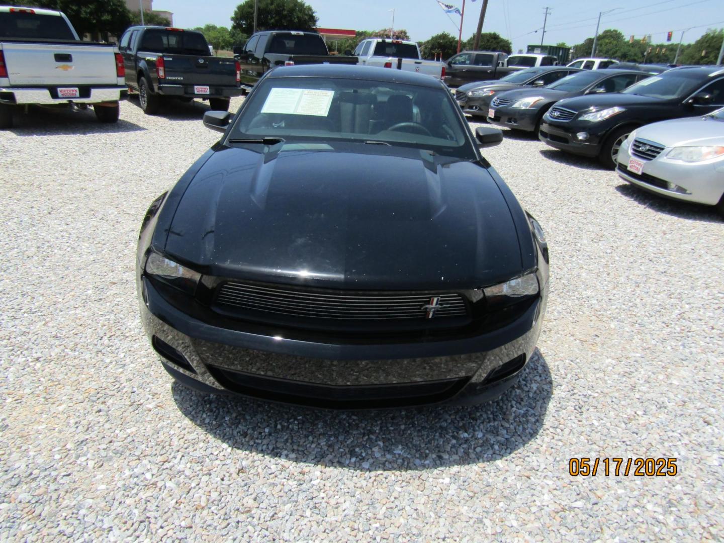2011 Black Ford Mustang V6 Coupe (1ZVBP8AM1B5) with an 3.7L V6 DOHC 24V engine, Automatic transmission, located at 15016 S Hwy 231, Midland City, AL, 36350, (334) 983-3001, 31.306210, -85.495277 - Photo#1