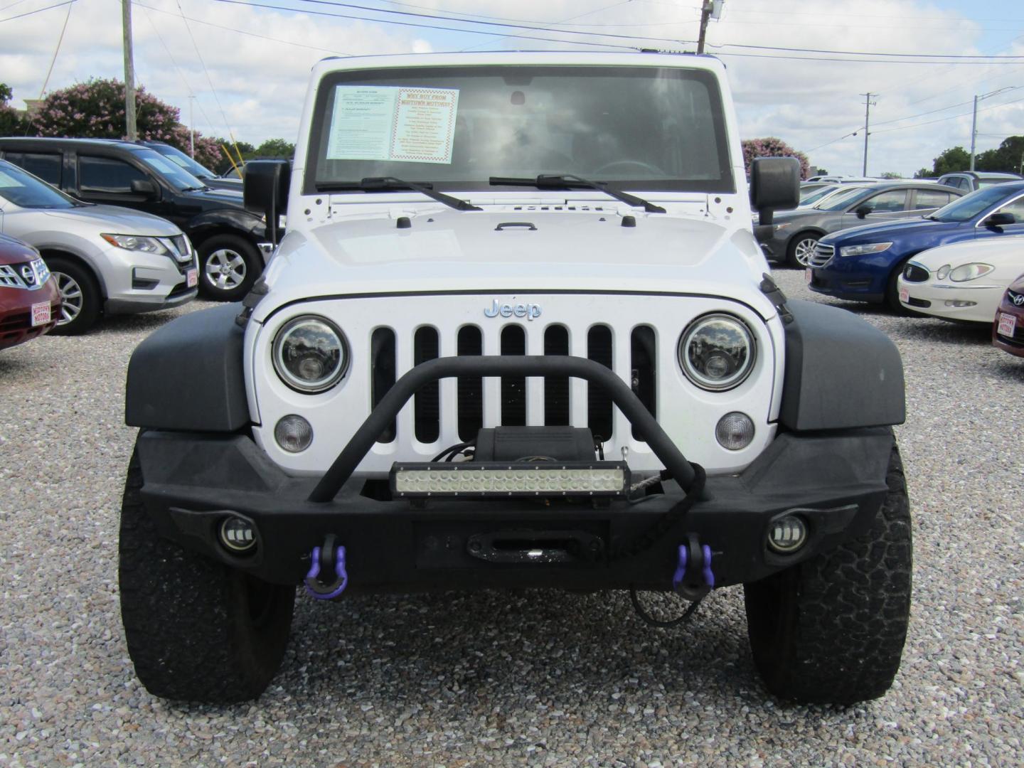 2015 WHITE Jeep Wrangler Unlimited Rubicon 4WD (1C4BJWFG6FL) with an 3.6L V6 DOHC 24V FFV engine, Automatic transmission, located at 15016 S Hwy 231, Midland City, AL, 36350, (334) 983-3001, 31.306210, -85.495277 - Photo#1