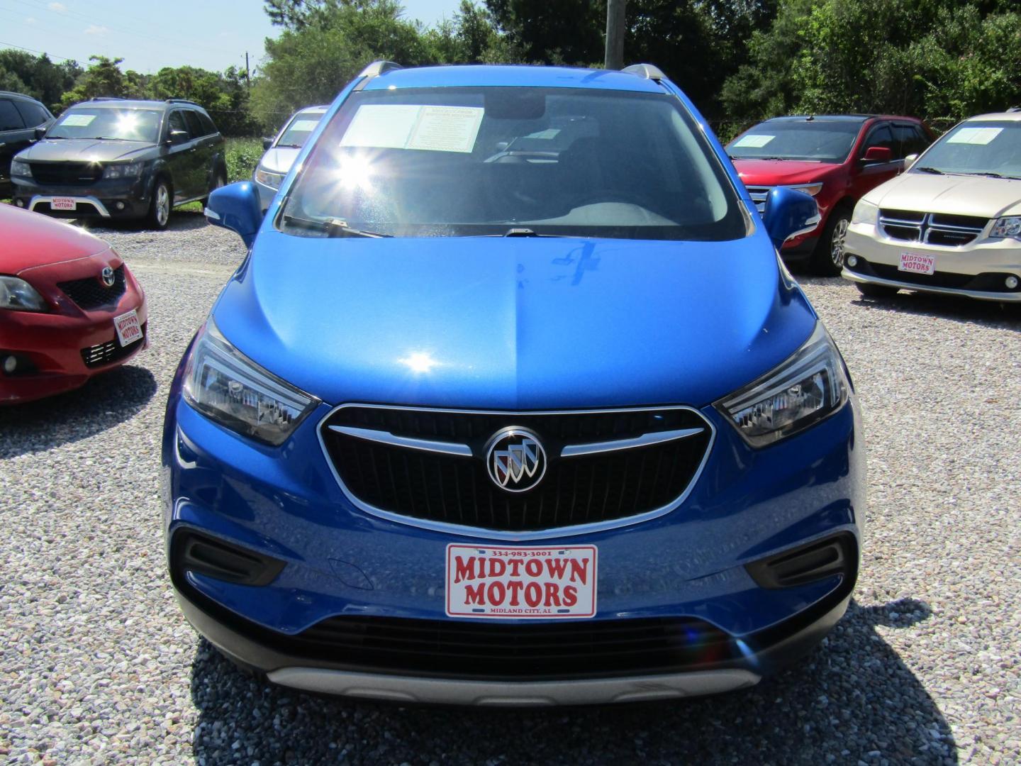 2018 Blue Buick Encore Preferred FWD (KL4CJASB7JB) with an 1.4L L4 DOHC 16V TURBO engine, Automatic transmission, located at 15016 S Hwy 231, Midland City, AL, 36350, (334) 983-3001, 31.306210, -85.495277 - Photo#1