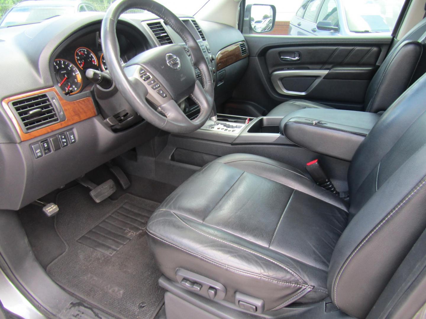 2015 Gray Nissan Armada Platinum 2WD (5N1BA0NFXFN) with an 5.6L V8 DOHC 32V FFV engine, Automatic transmission, located at 15016 S Hwy 231, Midland City, AL, 36350, (334) 983-3001, 31.306210, -85.495277 - Photo#2