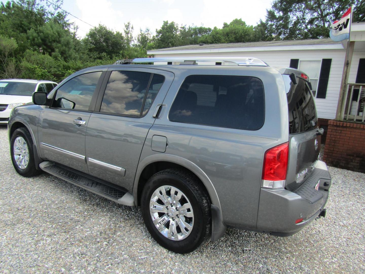 2015 Gray Nissan Armada Platinum 2WD (5N1BA0NFXFN) with an 5.6L V8 DOHC 32V FFV engine, Automatic transmission, located at 15016 S Hwy 231, Midland City, AL, 36350, (334) 983-3001, 31.306210, -85.495277 - Photo#4
