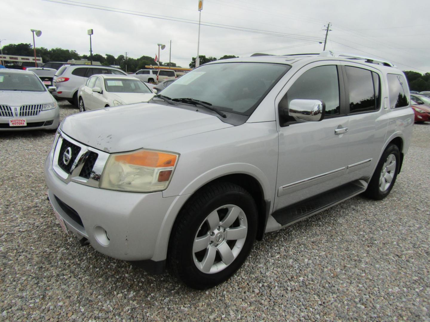 2012 Silver Nissan Armada SL 2WD (5N1BA0NDXCN) with an 5.6L V8 DOHC 32V FFV engine, Automatic transmission, located at 15016 S Hwy 231, Midland City, AL, 36350, (334) 983-3001, 31.306210, -85.495277 - Photo#2