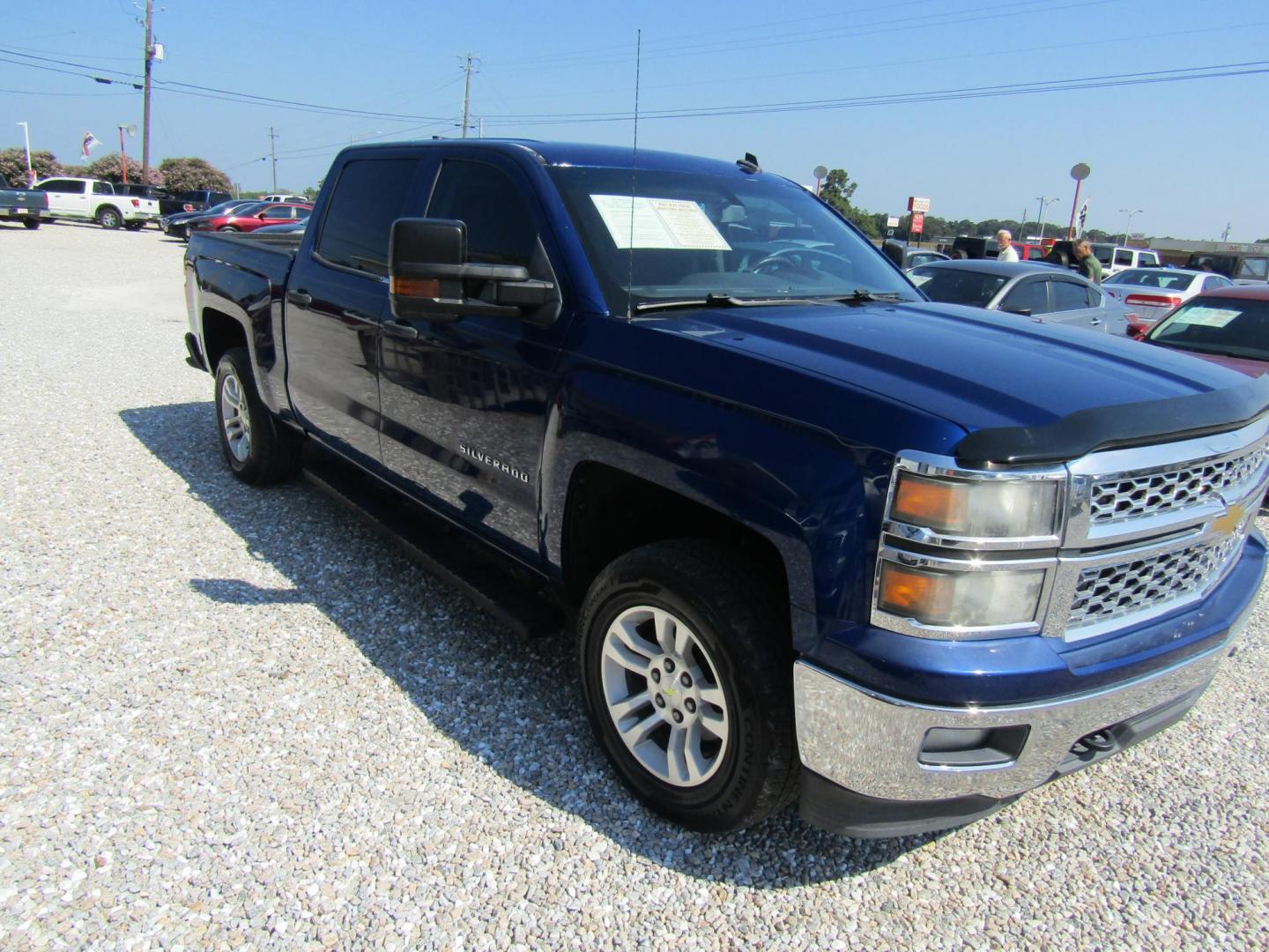 2014 Blue Chevrolet Silverado 1500 1LT Crew Cab 4WD (3GCUKREC4EG) with an 5.3L V8 OHV 16V engine, Automatic transmission, located at 15016 S Hwy 231, Midland City, AL, 36350, (334) 983-3001, 31.306210, -85.495277 - Photo#0