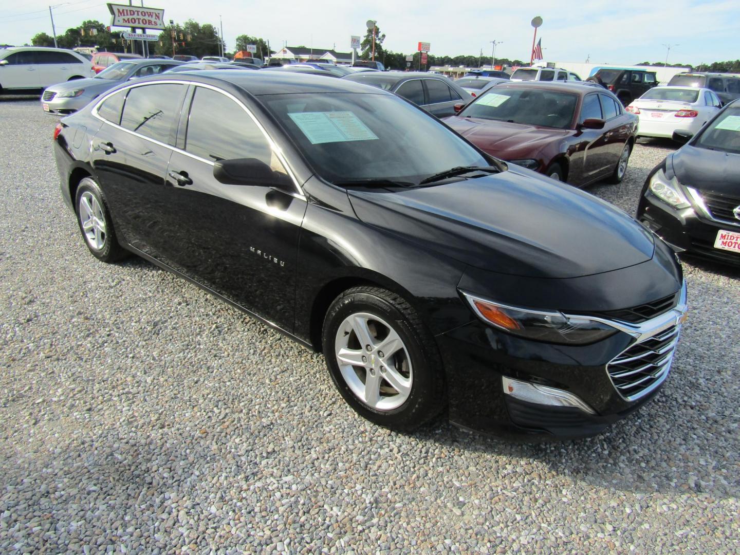 2019 Black Chevrolet Malibu LS (1G1ZB5ST5KF) with an 1.5L L4 DOHC 16V engine, Automatic transmission, located at 15016 S Hwy 231, Midland City, AL, 36350, (334) 983-3001, 31.306210, -85.495277 - Photo#0