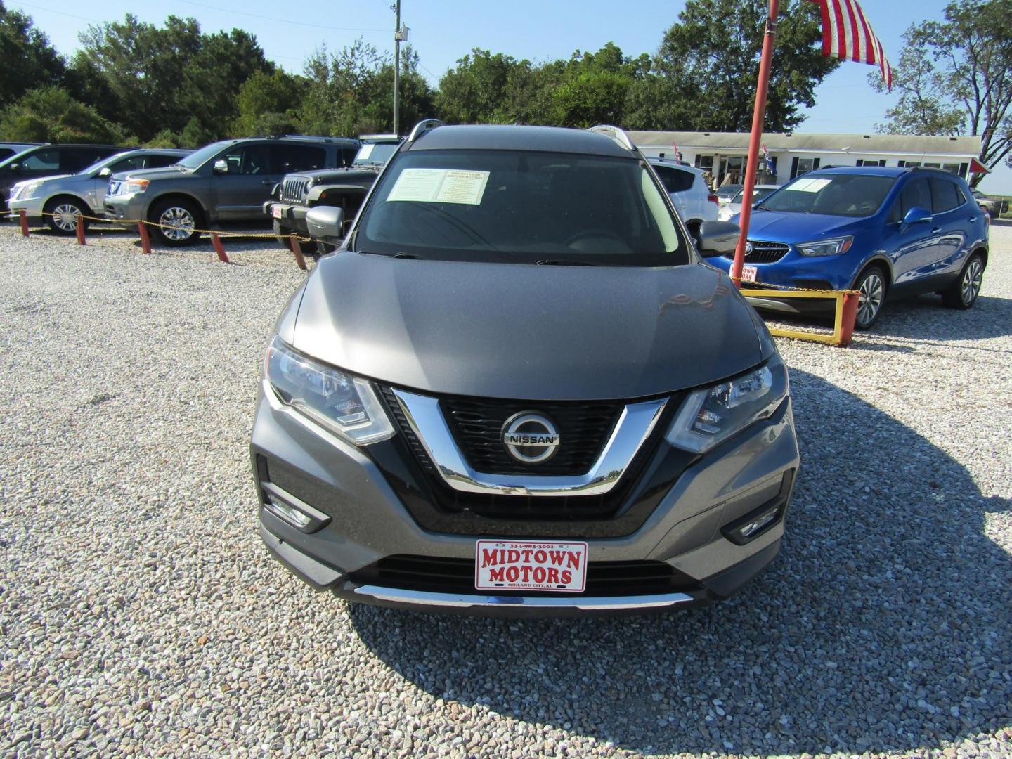 2018 Gray Nissan Rogue S 2WD (KNMAT2MT0JP) with an 2.5L L4 DOHC 16V engine, Automatic transmission, located at 15016 S Hwy 231, Midland City, AL, 36350, (334) 983-3001, 31.306210, -85.495277 - Photo#1