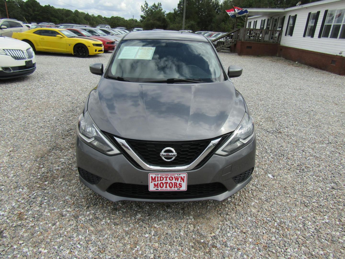 2016 Gray Nissan Sentra FE+ S (3N1AB7AP9GL) with an 1.8L L4 SFI DOHC 16V engine, Automatic transmission, located at 15016 S Hwy 231, Midland City, AL, 36350, (334) 983-3001, 31.306210, -85.495277 - Photo#1