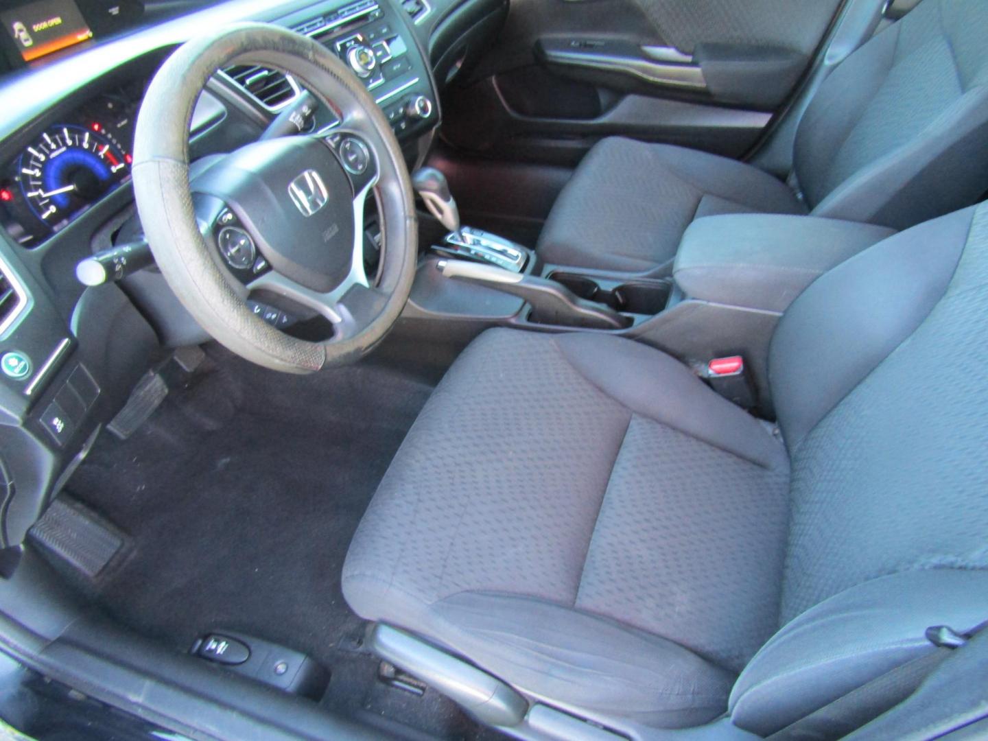 2015 Black Honda Civic LX Sedan CVT (19XFB2F54FE) with an 1.8L L4 SOHC 16V engine, Automatic transmission, located at 15016 S Hwy 231, Midland City, AL, 36350, (334) 983-3001, 31.306210, -85.495277 - Photo#3