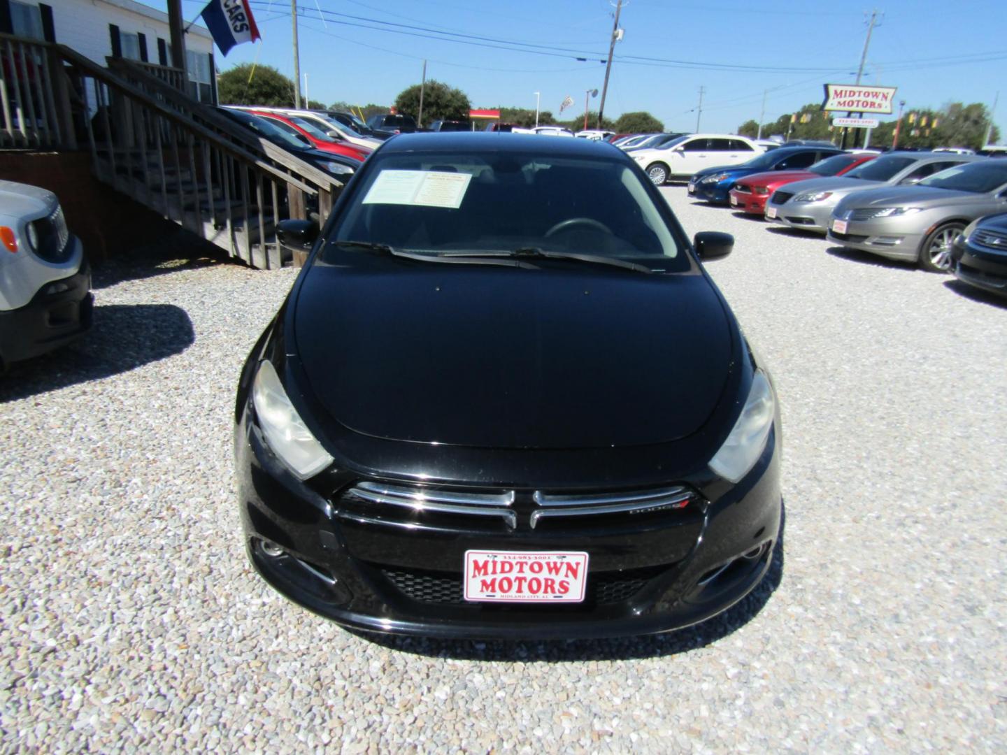 2016 Black Dodge Dart SXT Sport (1C3CDFFA5GD) with an 2.0L L4 DOHC 16V TURBO engine, Automatic transmission, located at 15016 S Hwy 231, Midland City, AL, 36350, (334) 983-3001, 31.306210, -85.495277 - Photo#1