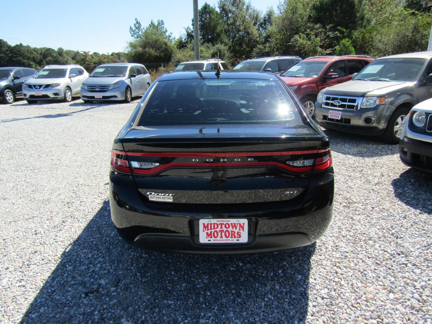 2016 Black Dodge Dart SXT Sport (1C3CDFFA5GD) with an 2.0L L4 DOHC 16V TURBO engine, Automatic transmission, located at 15016 S Hwy 231, Midland City, AL, 36350, (334) 983-3001, 31.306210, -85.495277 - Photo#6