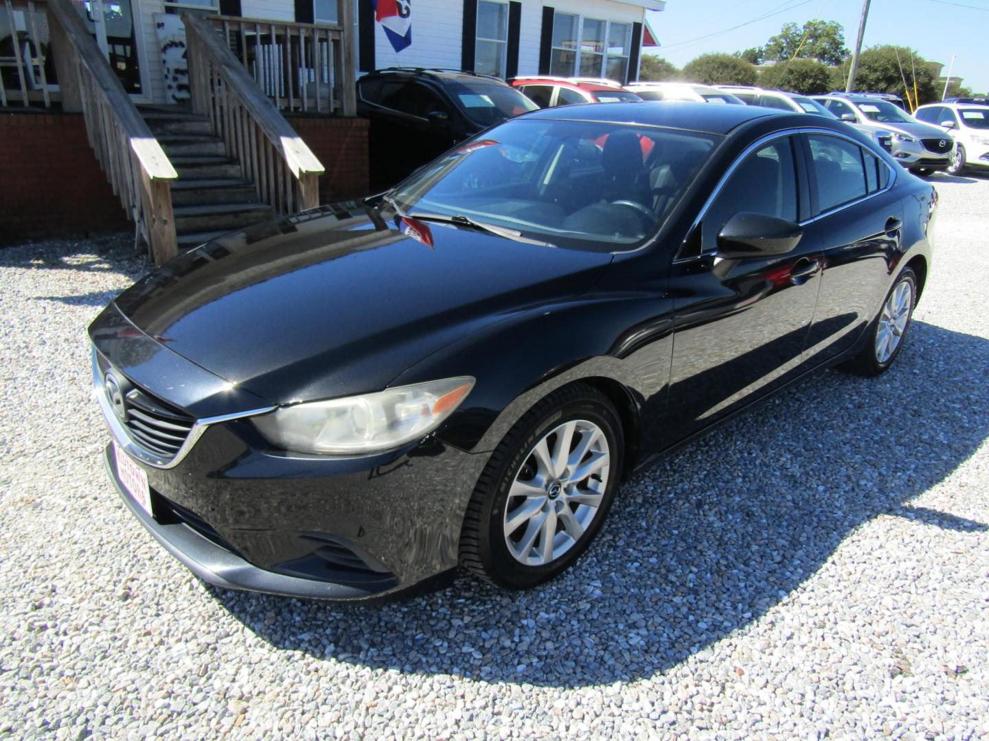 2014 Black Mazda Mazda6 i Sport AT (JM1GJ1U69E1) with an 2.5L L4 DOHC 16V engine, Automatic transmission, located at 15016 S Hwy 231, Midland City, AL, 36350, (334) 983-3001, 31.306210, -85.495277 - Photo#2
