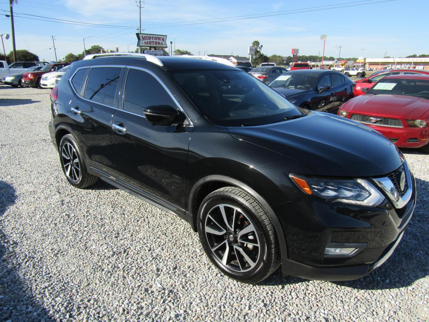 2018 Black Nissan Rogue SV 2WD (JN8AT2MT4JW) with an 2.5L L4 DOHC 16V engine, Automatic transmission, located at 15016 S Hwy 231, Midland City, AL, 36350, (334) 983-3001, 31.306210, -85.495277 - Photo#0